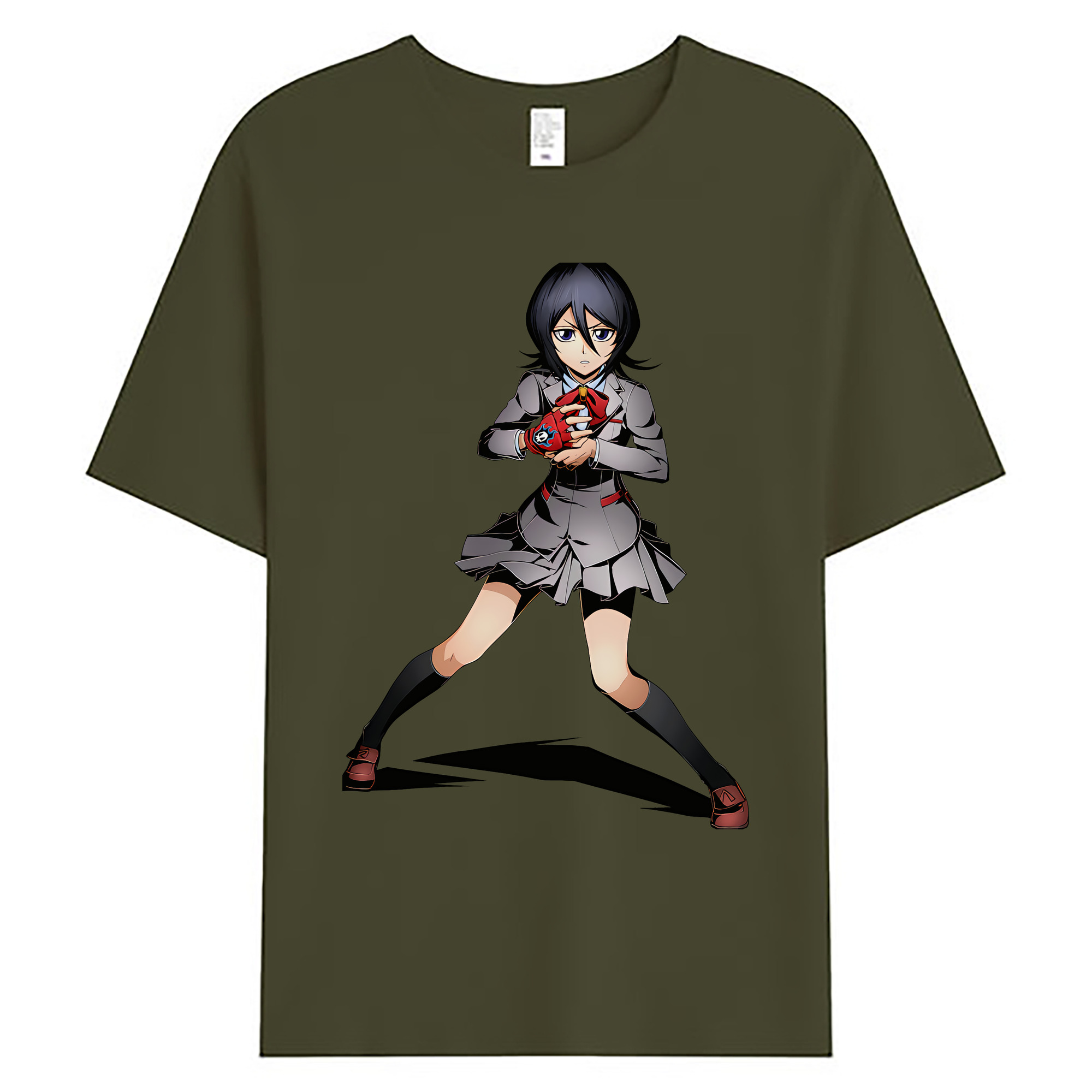 （画像用） ブリーチ 朽木ルキア BLEACH Kuchiki Rukia 綿100％ メンズ半袖Tシャツ｜肌触りやわらか＆通気性